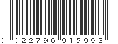 UPC 022796915993