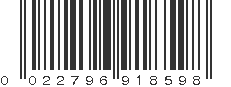 UPC 022796918598