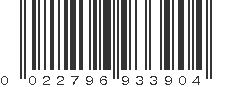 UPC 022796933904