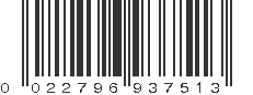 UPC 022796937513