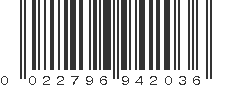 UPC 022796942036