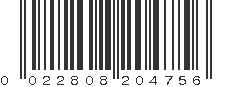 UPC 022808204756