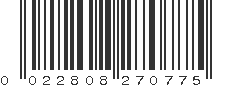 UPC 022808270775