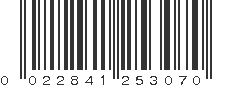 UPC 022841253070