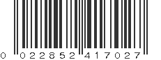 UPC 022852417027