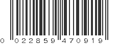 UPC 022859470919