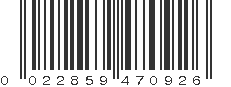 UPC 022859470926