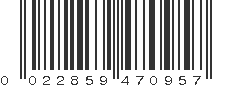 UPC 022859470957