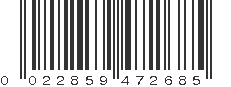 UPC 022859472685