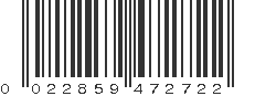 UPC 022859472722