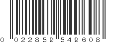 UPC 022859549608