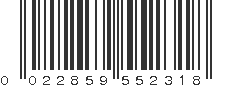 UPC 022859552318