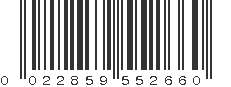 UPC 022859552660