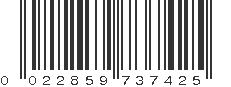 UPC 022859737425