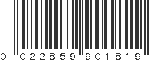 UPC 022859901819