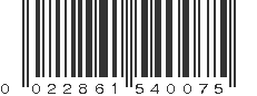 UPC 022861540075