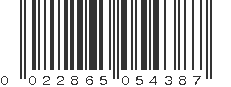 UPC 022865054387