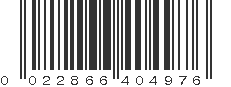 UPC 022866404976