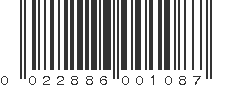 UPC 022886001087