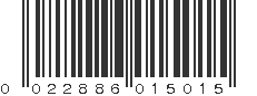 UPC 022886015015