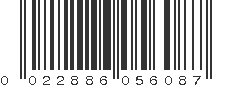 UPC 022886056087