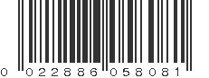 UPC 022886058081