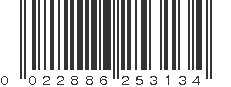 UPC 022886253134