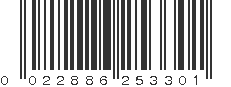 UPC 022886253301