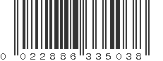 UPC 022886335038