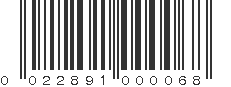 UPC 022891000068