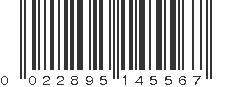 UPC 022895145567