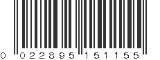 UPC 022895151155