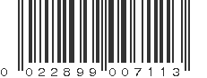 UPC 022899007113