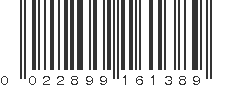 UPC 022899161389