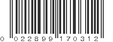 UPC 022899170312