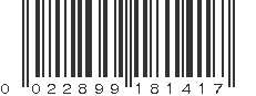 UPC 022899181417