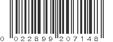 UPC 022899207148