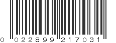 UPC 022899217031