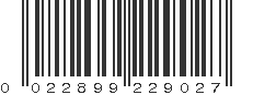 UPC 022899229027