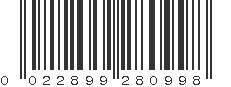 UPC 022899280998