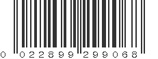 UPC 022899299068