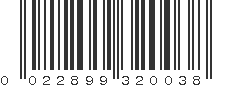 UPC 022899320038