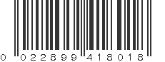 UPC 022899418018