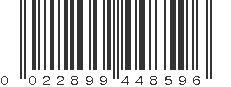 UPC 022899448596