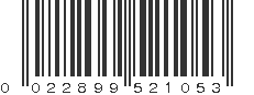 UPC 022899521053