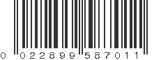 UPC 022899587011