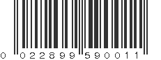 UPC 022899590011