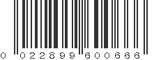 UPC 022899600666