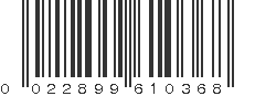 UPC 022899610368