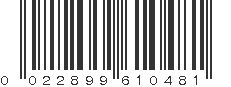 UPC 022899610481